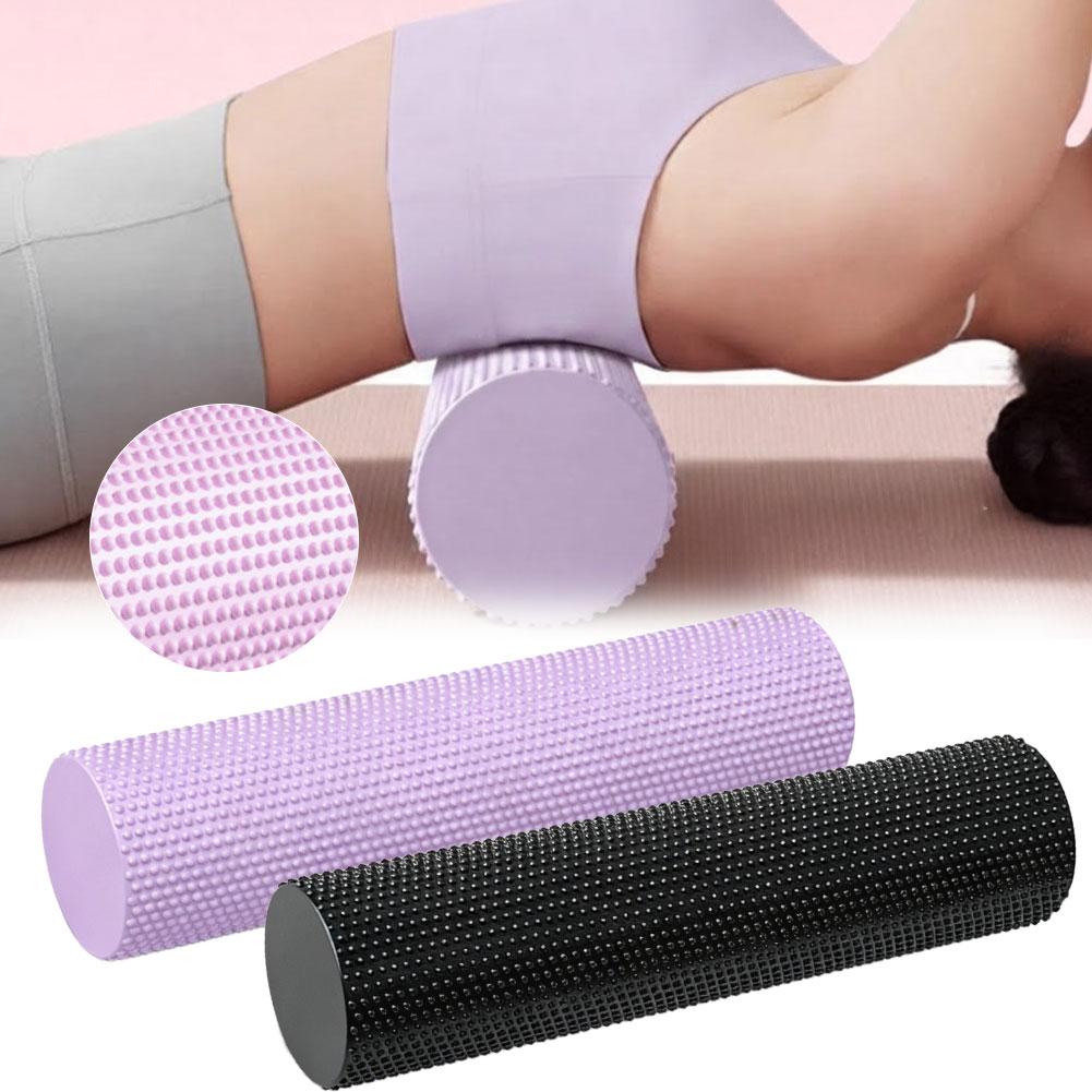 Foam Roller Trigger Point - EVA高密度ヨガフォームローラー45cm、フィットネス筋肉マッサージピラティスグリッドトリガーポイントセラピー、ホームジムエクササイズ用、ユニセックス