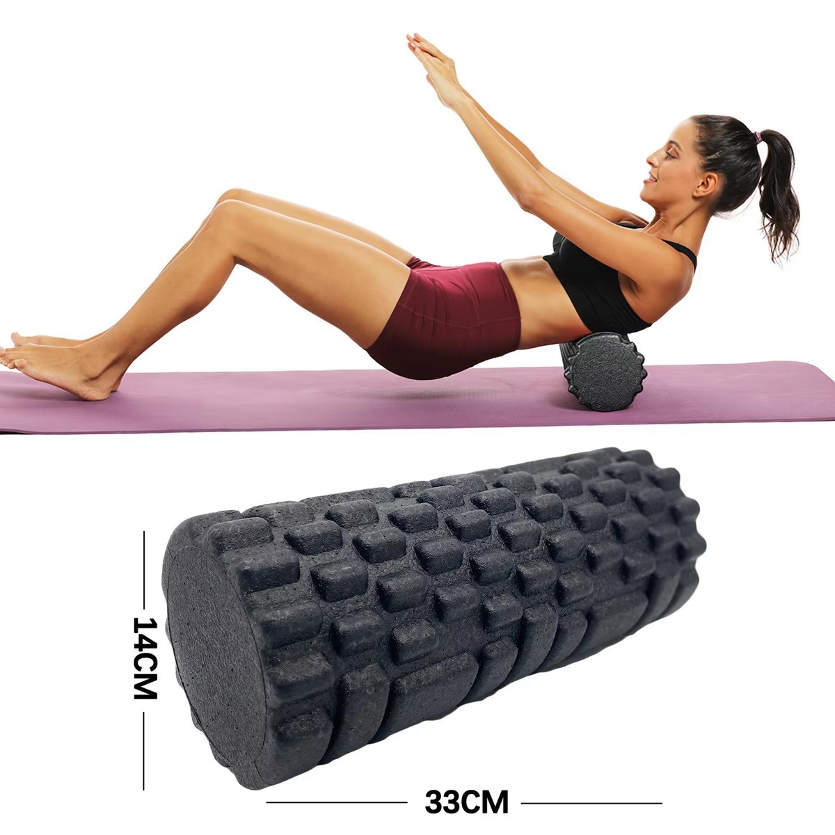 30/33 センチメートルフィットネスフォームローラーヨガマ - Foam Roller Trigger Point のレビューと価格